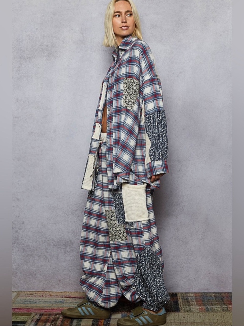 POL Plaid Patchwork Set - Picture 7 of 14
